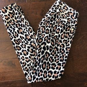 Leopard jeans